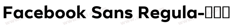 Facebook Sans Regula字体转换